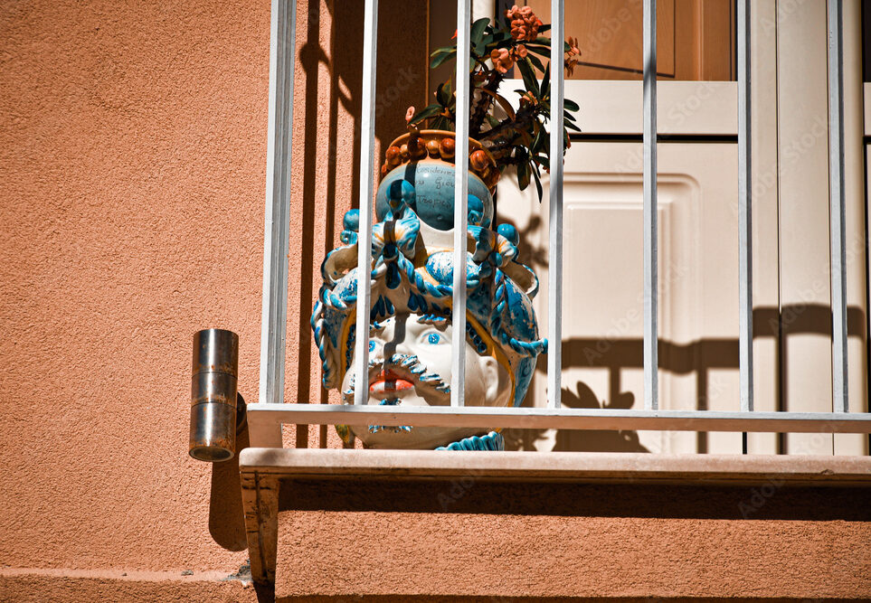 a testa di moro on a balcony