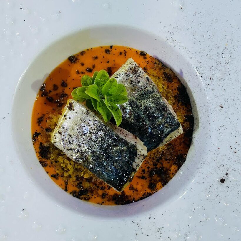 grilled fish dish