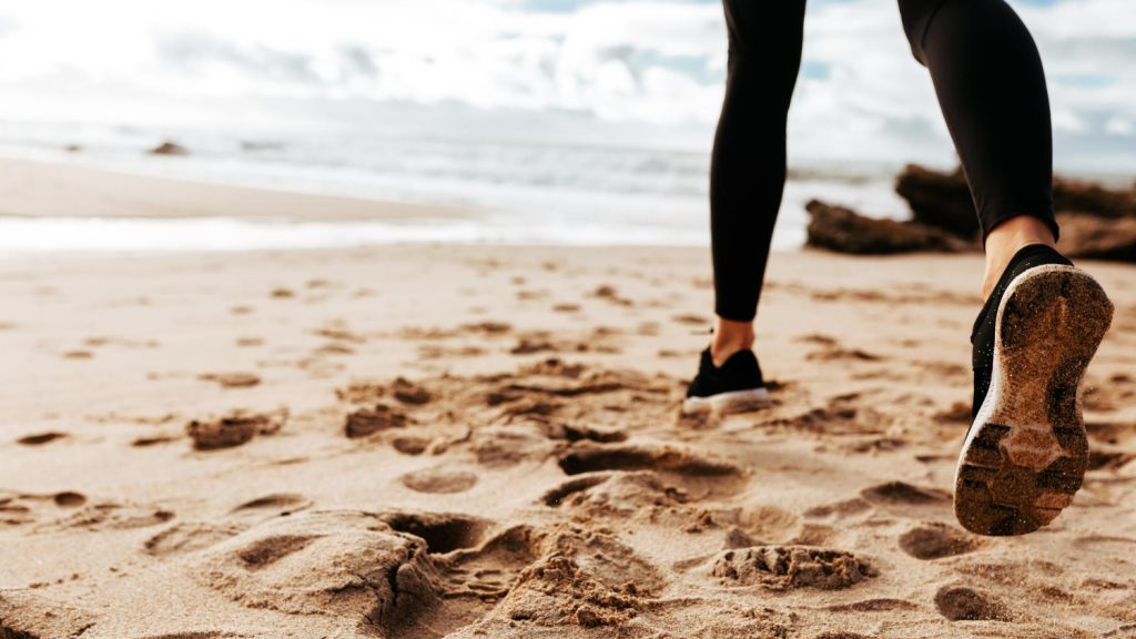 Beach Running, running on sand