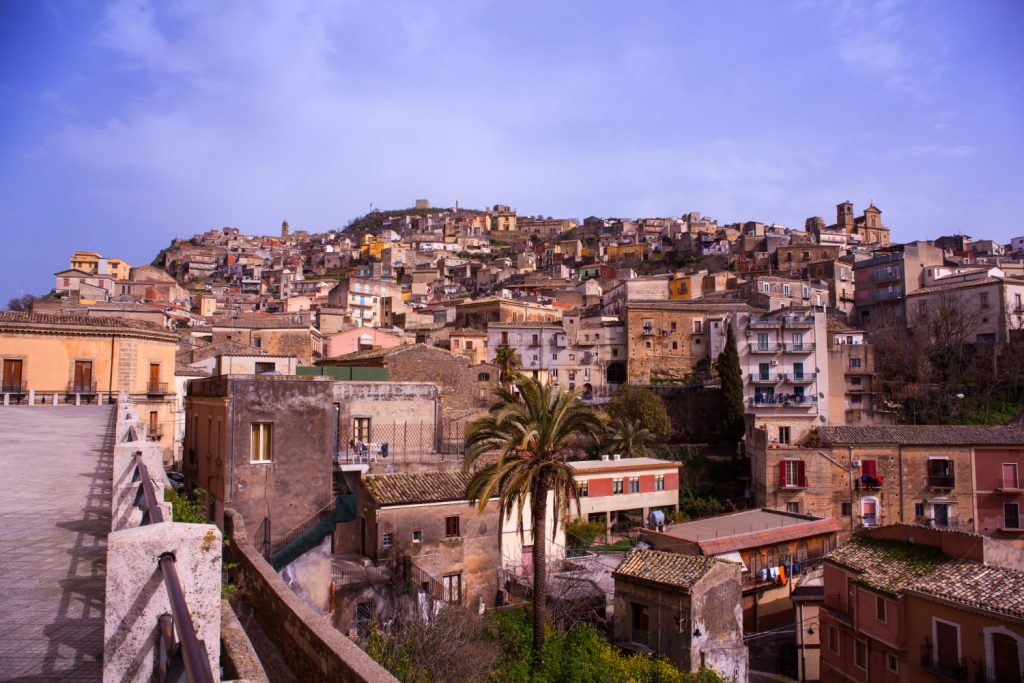 The beautiful Agira village in Sicily