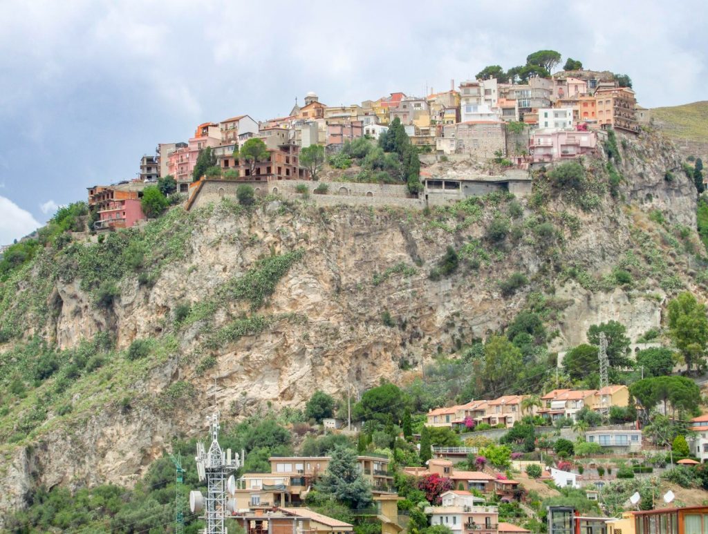 Castelmola village in Sicily